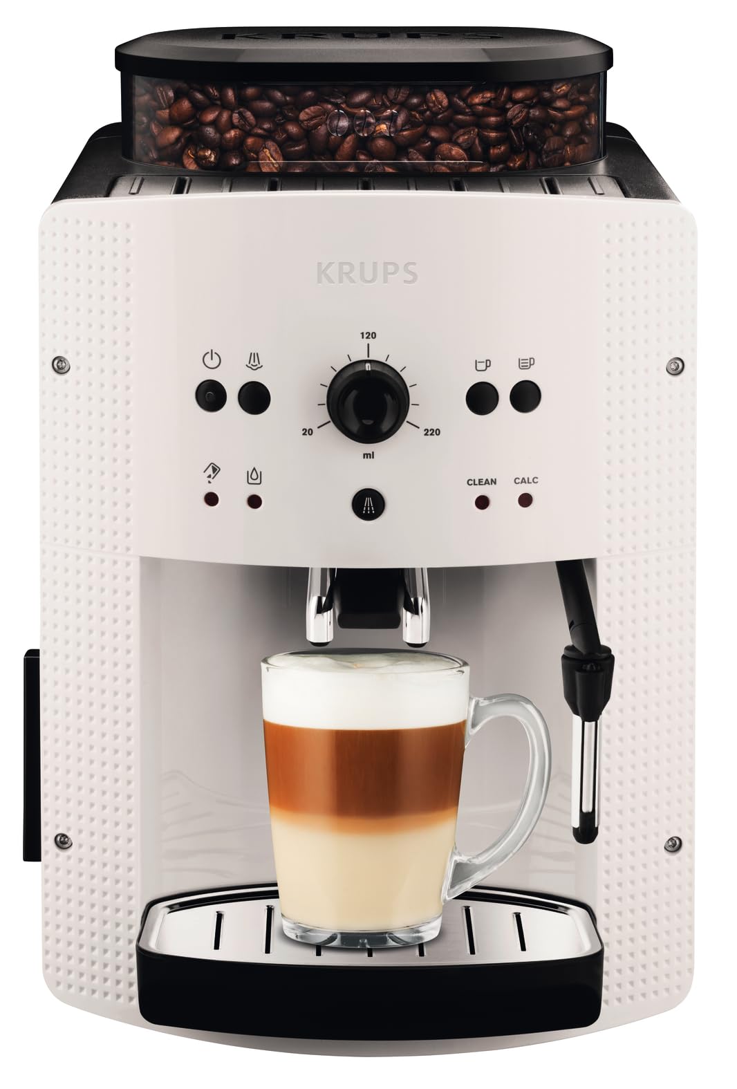 61G0WqKVbML Cafetera Superautomática Krups Roma con Molinillo Cónico Metálico 15 Bares y Espumador de Leche - Imagen 1