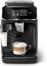 PHILIPS 2300 Cafetera Superautomática LatteGo EP2330/10 Negro Mate, Pantalla Táctil, SilentBrew - Imagen 7