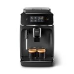 PHILIPS Serie 2200 Cafetera Automática Espresso con Molinillo Cerámico, Espumador de Leche, Negro Mate EP2220/10