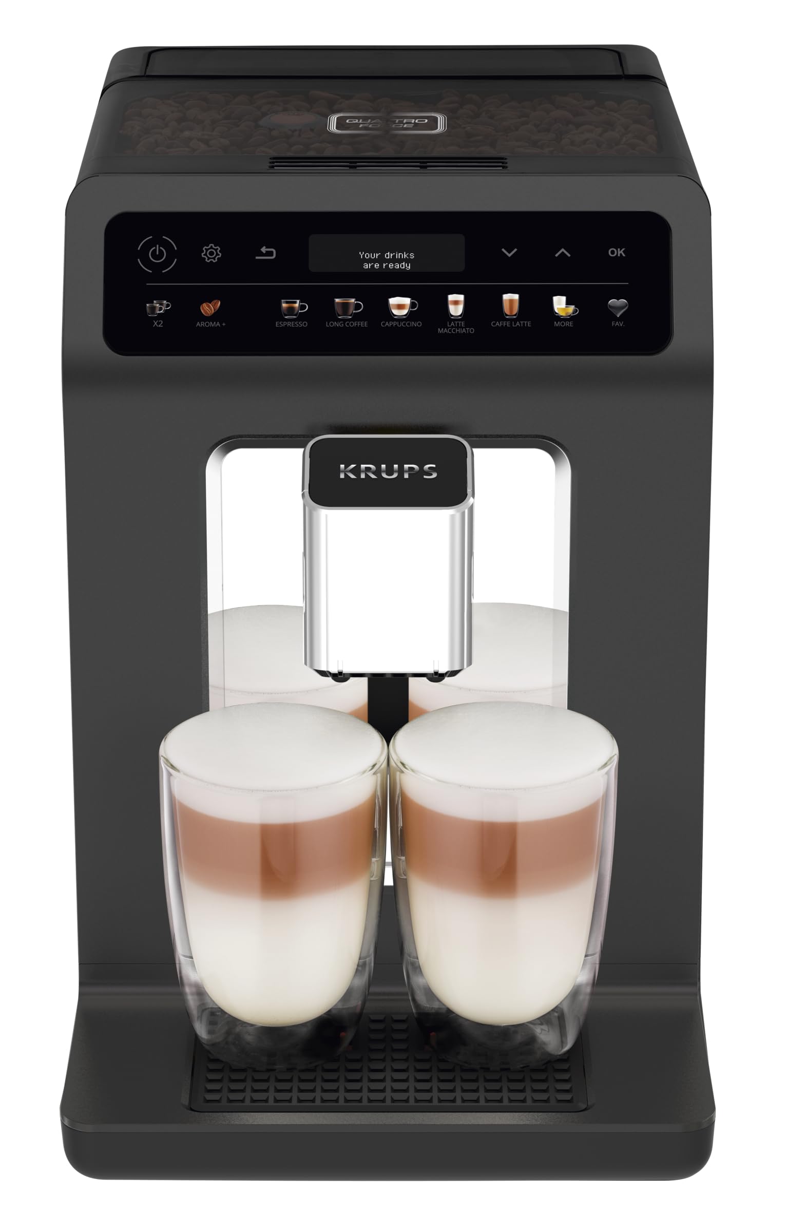 61ZsU9LOddL Krups EA895N10 Evidence One Cafetera Superautomática 12 Bebidas Cappuccino Pantalla Color 15 Bares - Imagen 1