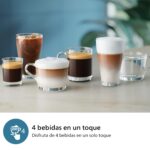 PHILIPS 2300 Cafetera Superautomática LatteGo EP2330/10 Negro Mate, Pantalla Táctil, SilentBrew - Imagen 3