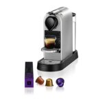 Krups Nespresso Citiz - Cafetera de Cápsulas, 19 Bares, Compacta, Thermoblock, Modo Eco, Plata