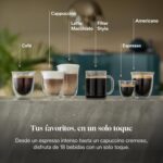 De'Longhi PrimaDonna Soul ECAM612.55.SB Cafetera Superautomática 18 Bebidas Pantalla Táctil Plata/Negro - Imagen 4