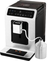 Krups Evidence EA891D Cafetera Superautomática 2.1L - Inox y Negro, Sistema Quattro Force, 15 Preajustes