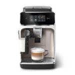 PHILIPS 2300 Cafetera Superautomática LatteGo EP2333/40 Cromo Blanco, Molinillo Cerámico, AquaClean