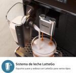 PHILIPS 2300 Cafetera Superautomática LatteGo EP2330/10 Negro Mate, Pantalla Táctil, SilentBrew - Imagen 5
