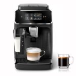 PHILIPS 2300 Cafetera Superautomática LatteGo EP2330/10 Negro Mate, Pantalla Táctil, SilentBrew