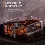 Cafetera Superautomática Krups Roma con Molinillo Cónico Metálico 15 Bares y Espumador de Leche - Imagen 4